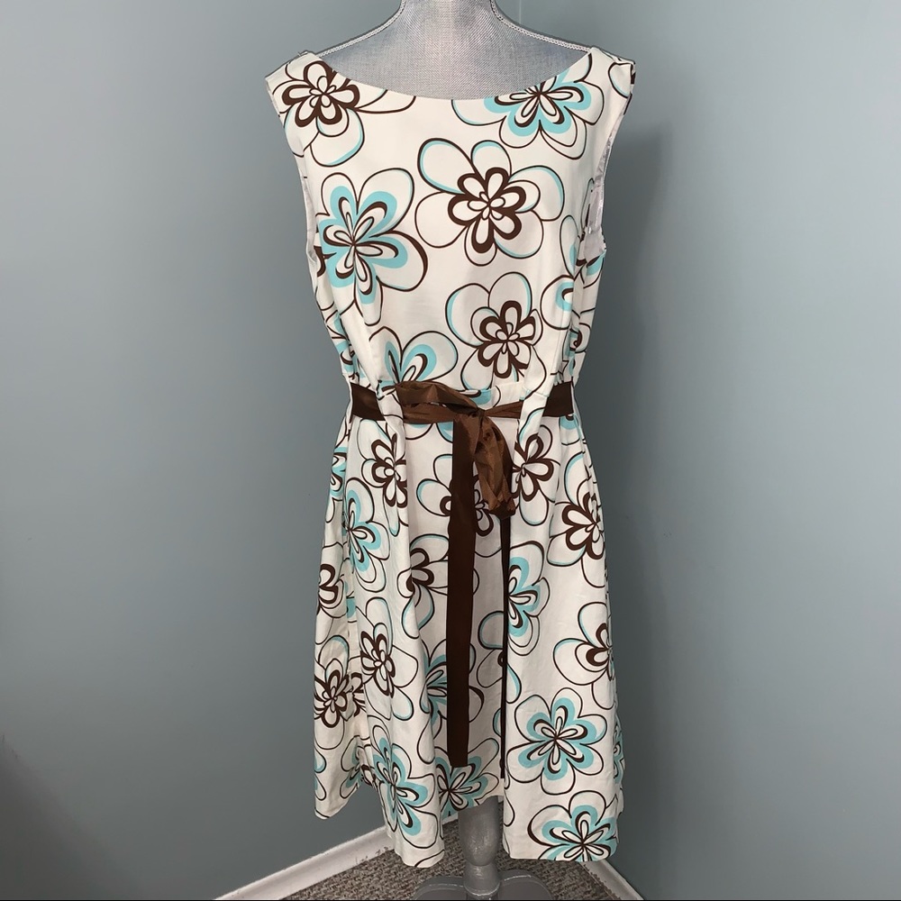JESSICA HOWARD size 24W floral print cocktail dress sleeveless wedding guest